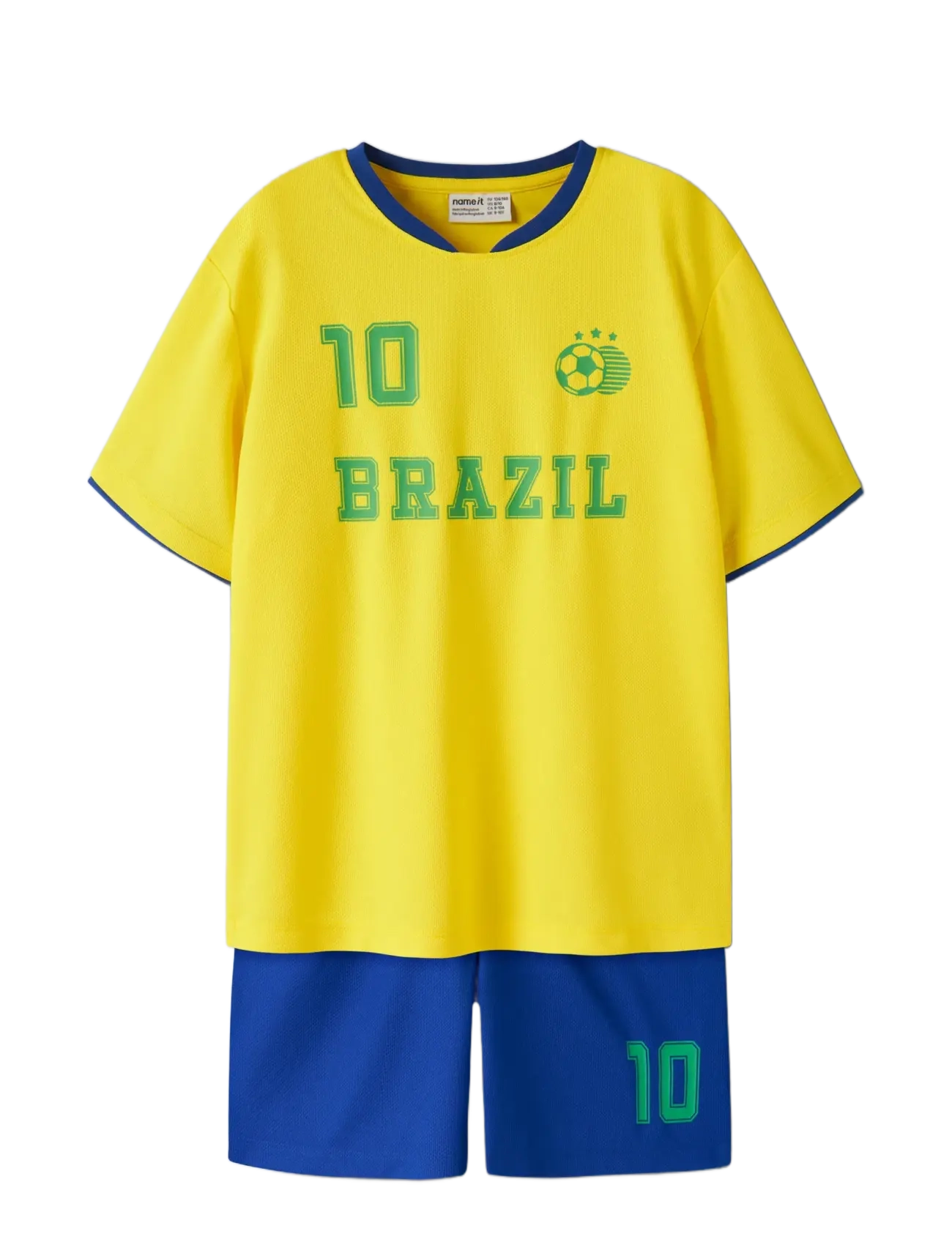 name it - NKNHITEAM SHORT SET - gode sommertilbud - empire yellow - 2