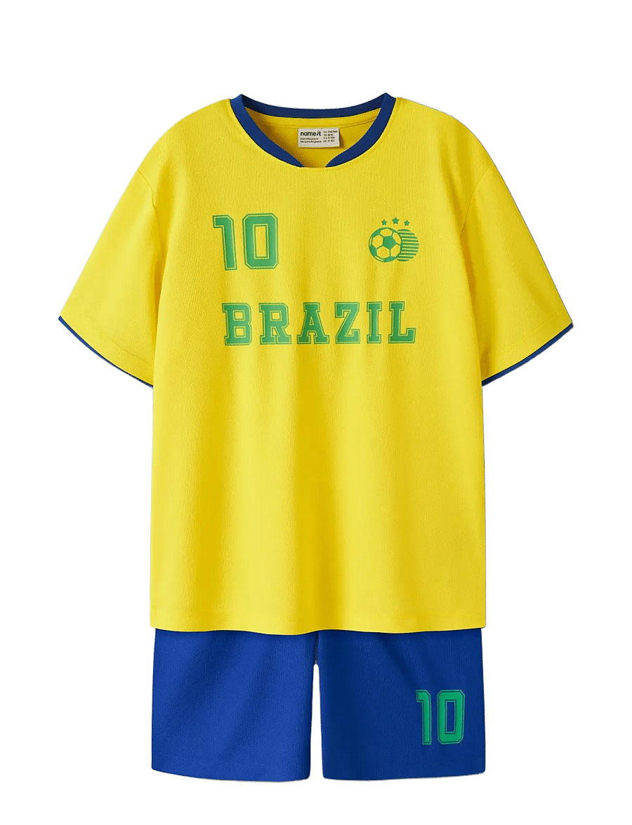 name it - NKNHITEAM SHORT SET - sportoberteile - empire yellow - 2