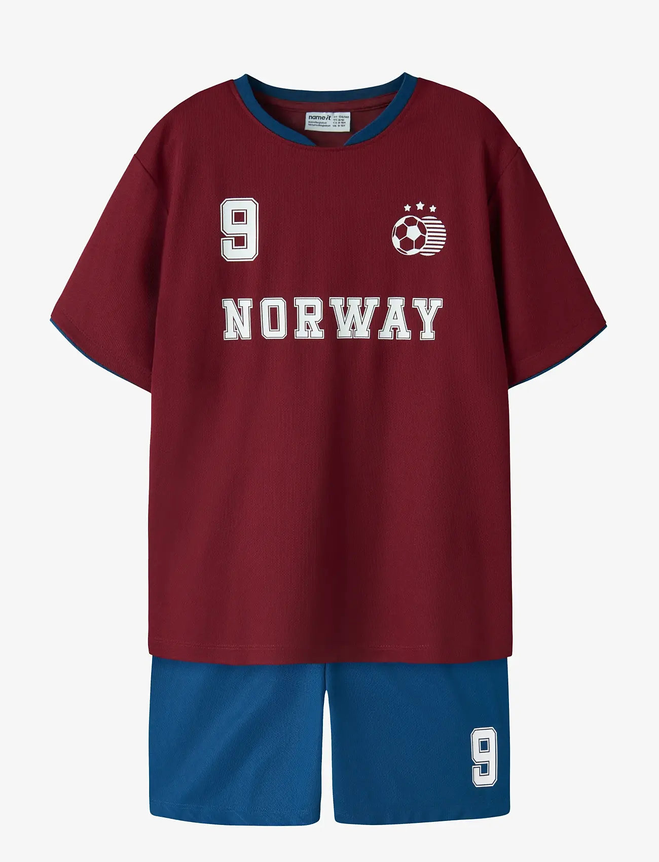 name it - NKNHITEAM SHORT SET - sportstoppe - rhubarb - 0