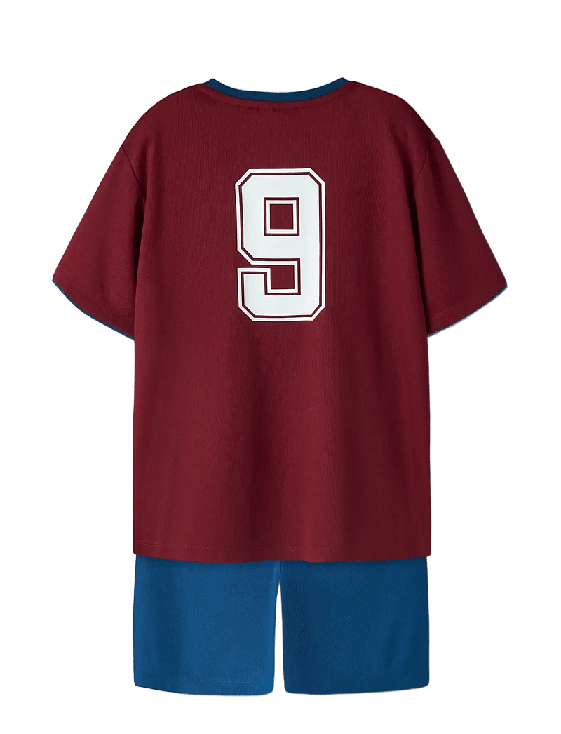 name it - NKNHITEAM SHORT SET - sportstoppe - rhubarb - 1