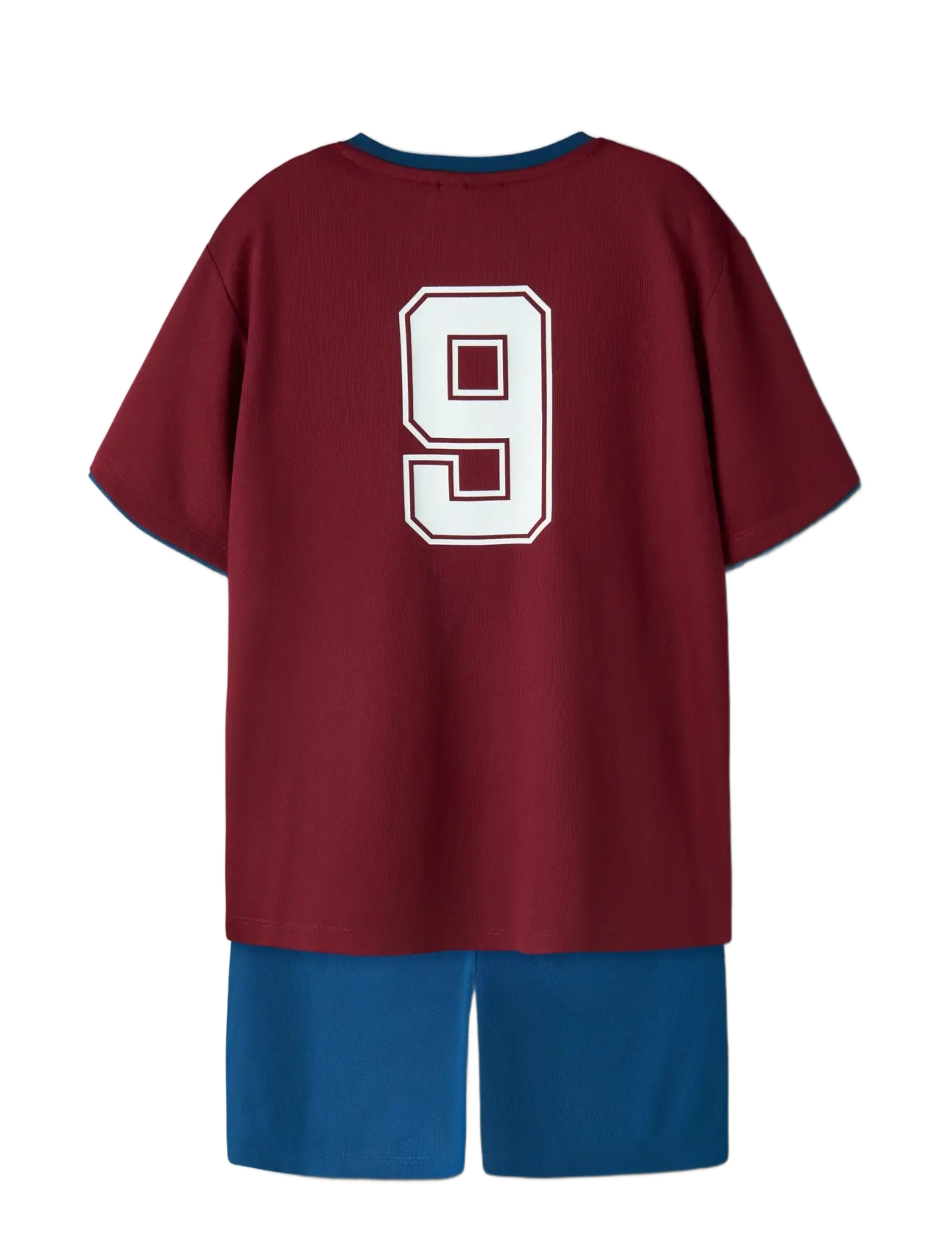 name it - NKNHITEAM SHORT SET - sporta topi - rhubarb - 1