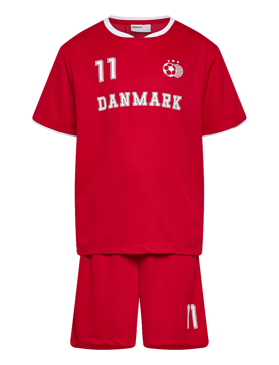 name it - NKNHITEAM SHORT SET - spordisärgid - true red - 0