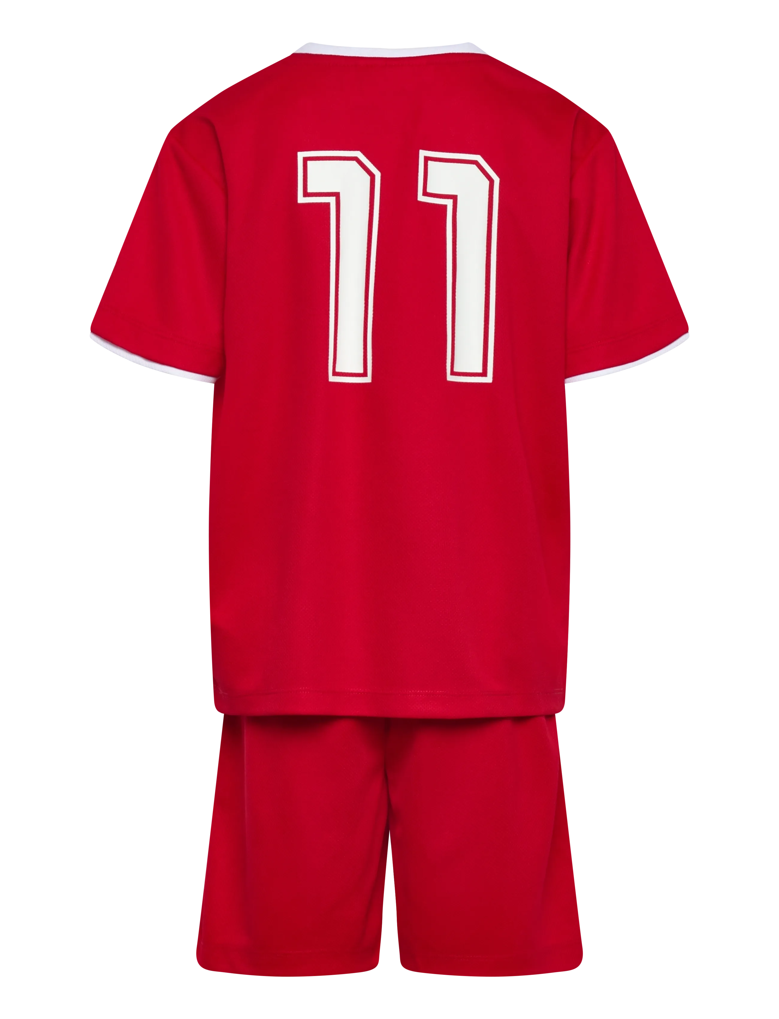 name it - NKNHITEAM SHORT SET - gode sommertilbud - true red - 1
