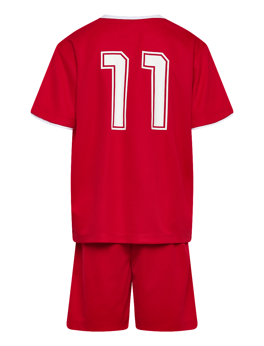 name it - NKNHITEAM SHORT SET - spordisärgid - true red - 1