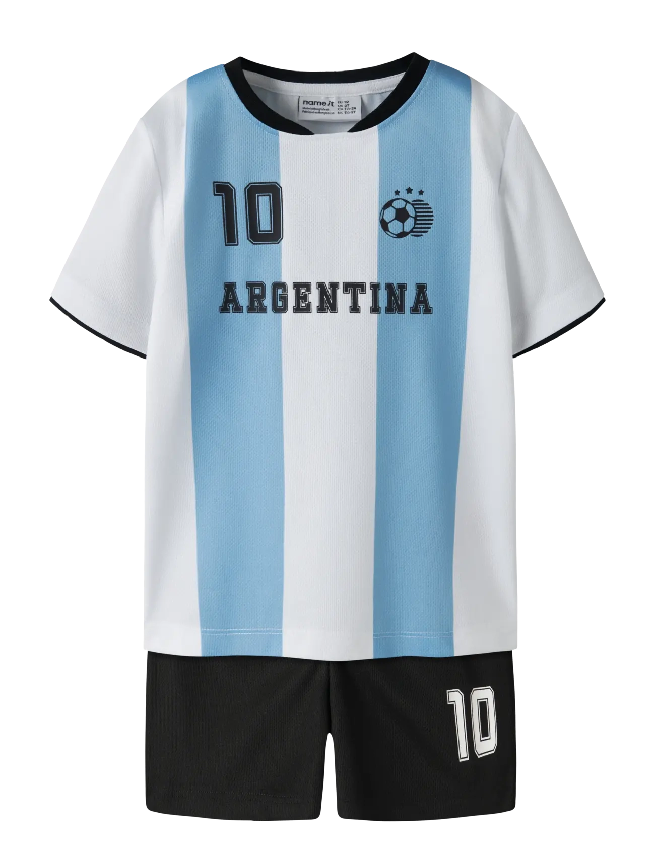 name it NMNHITEAM SHORT SET - Shop by size - BLACK / black