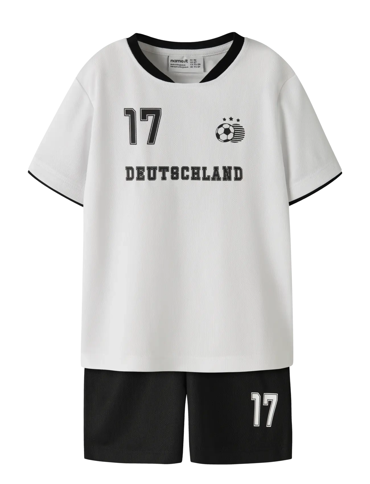 name it Nmnhiteam Short Set, 98, Sets, Weiß - Sets With Short-sleeved T-shirt, Kinder