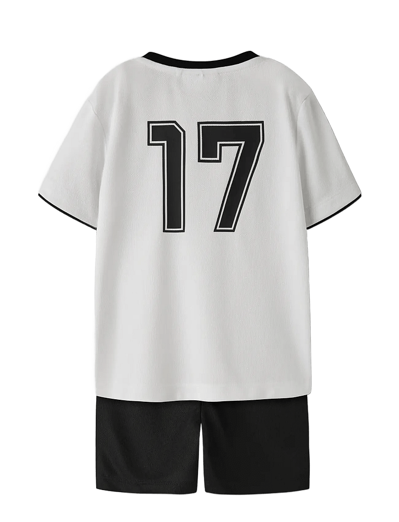 name it - NMNHITEAM SHORT SET - sportstoppe - bright white - 1