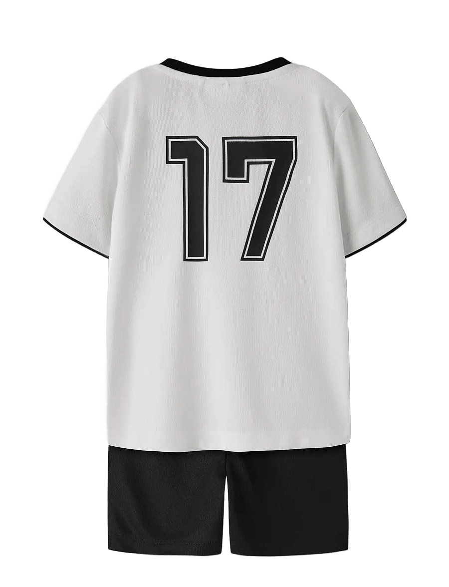 name it - NMNHITEAM SHORT SET - hauts de sport - bright white - 1