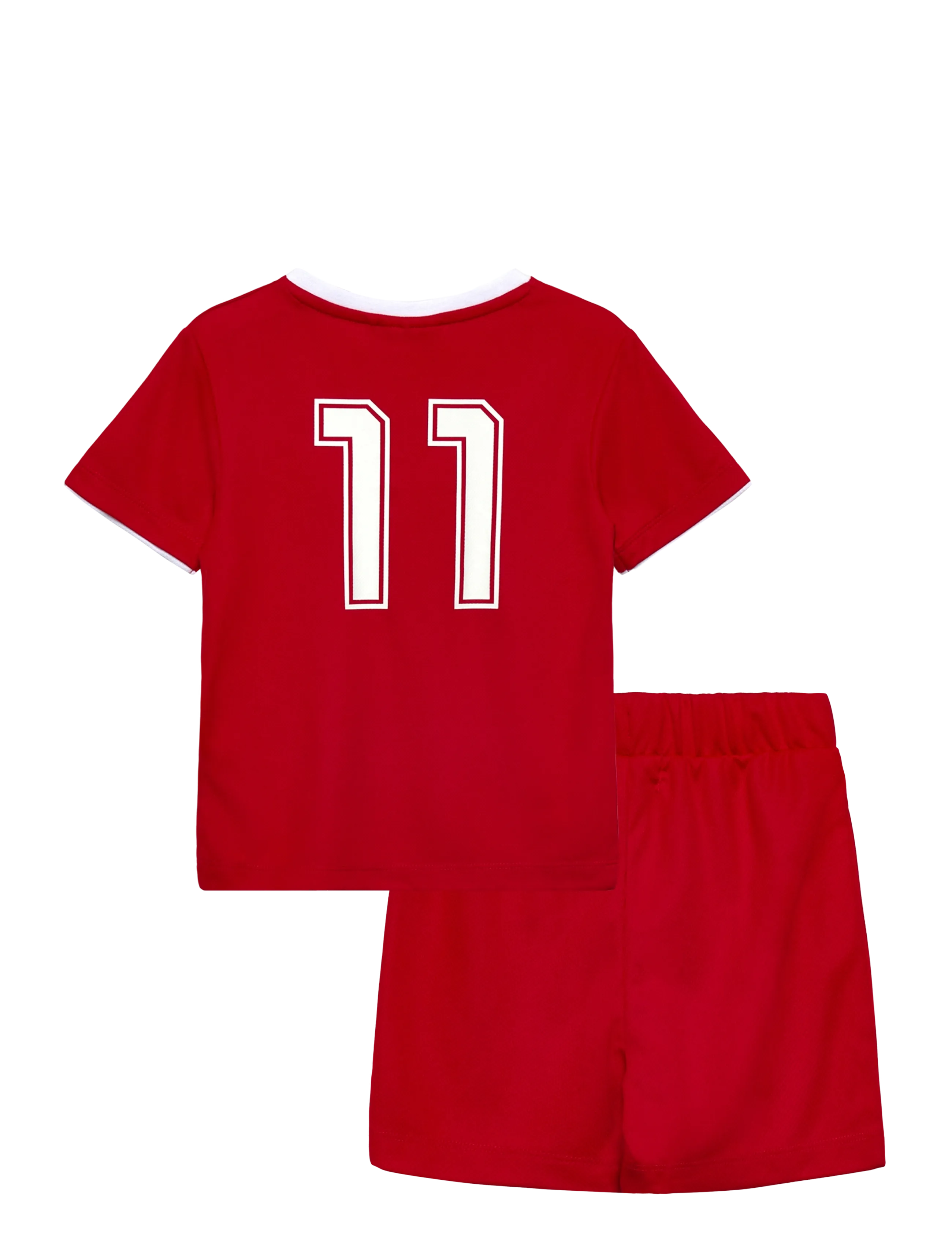 name it - NMNHITEAM SHORT SET - zomerkoopjes - true red - 1