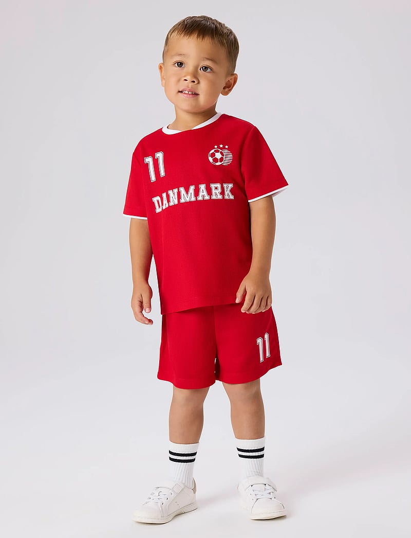 name it - NMNHITEAM SHORT SET - sportstoppe - true red - 4