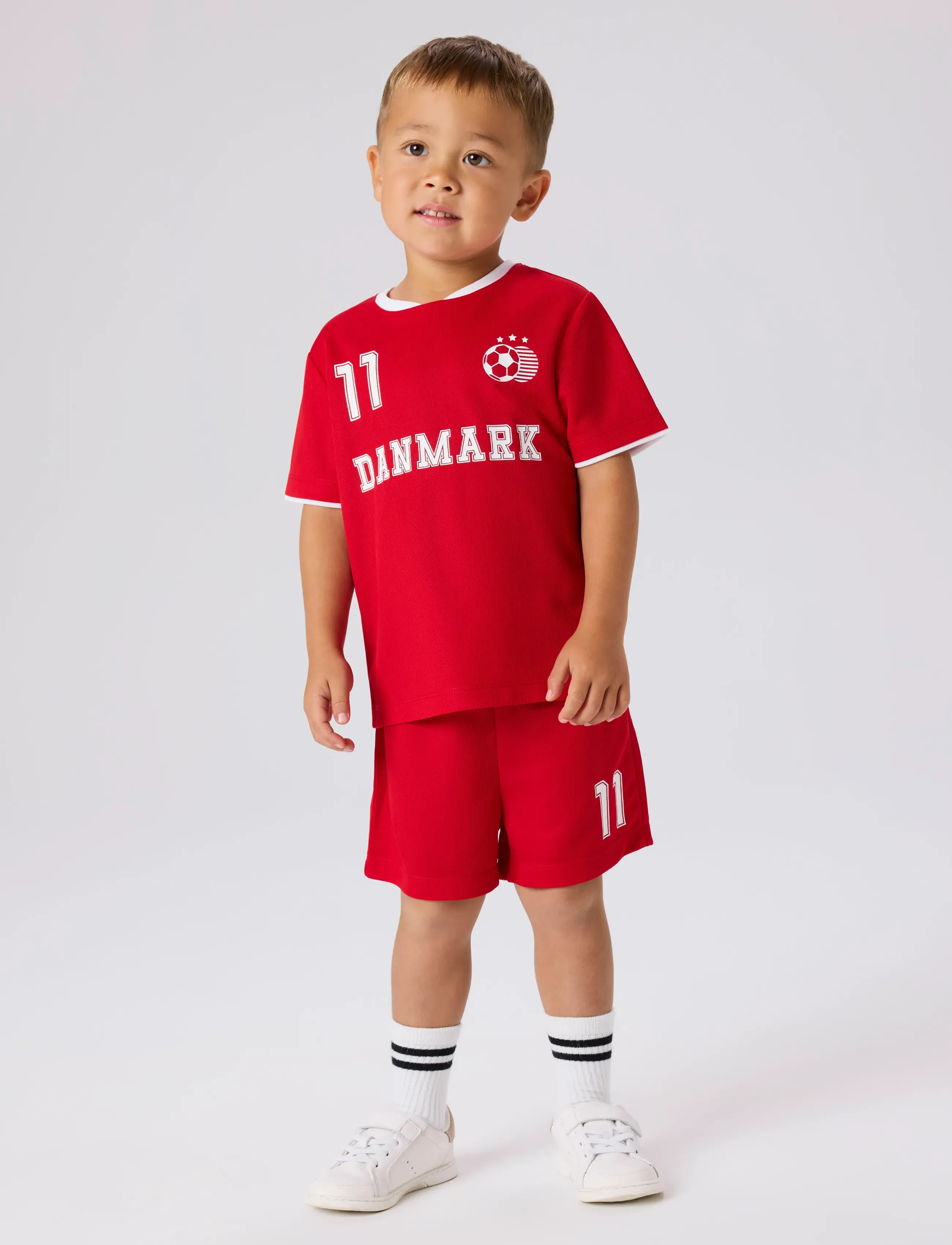 name it - NMNHITEAM SHORT SET - zomerkoopjes - true red - 4