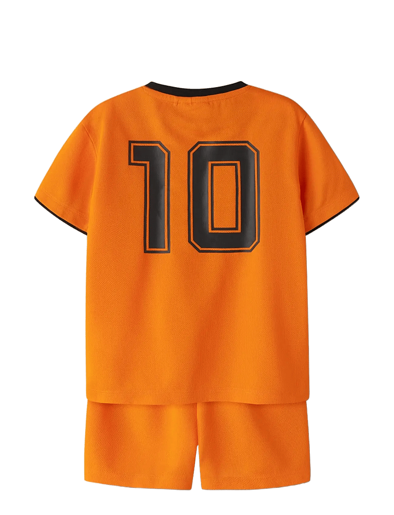 name it - NMNHITEAM SHORT SET - sportstoppe - vibrant orange - 1