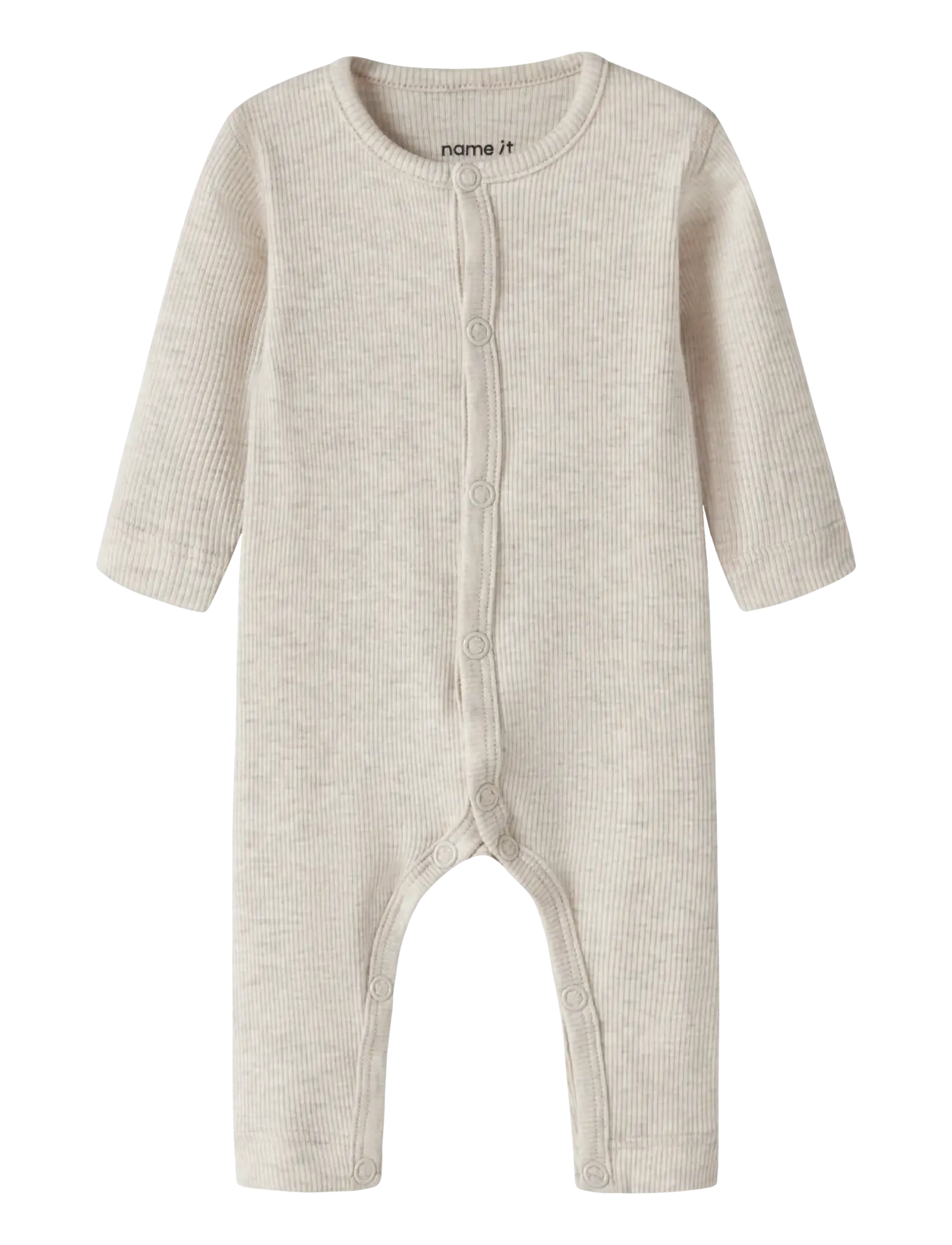 name it NBNWILKAB LS SUIT - Kläder - PEYOTE MELANGE / beige