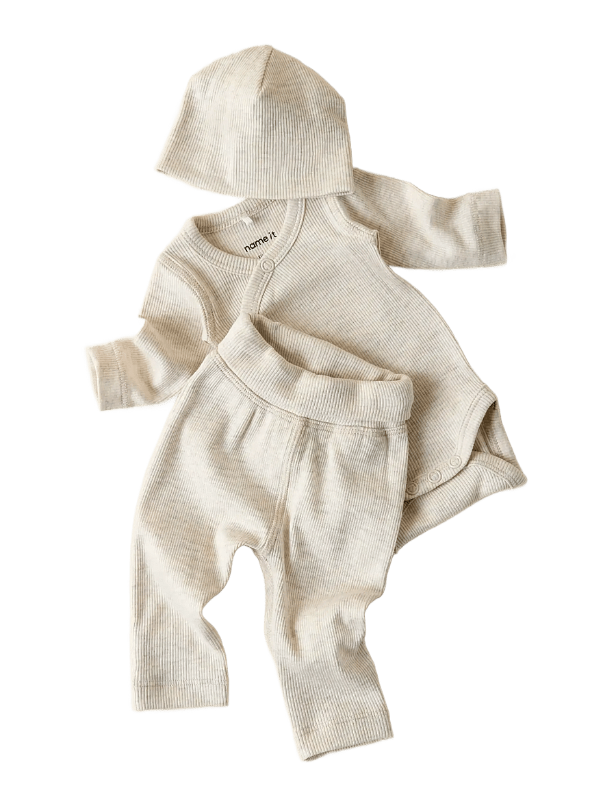 name it - NBNWILKAB PANT - babyhosen - peyote melange - 2