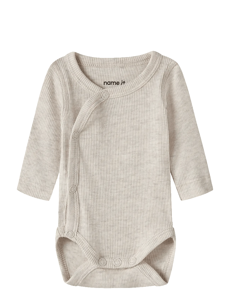 name it - NBNWILKAB LS WRAP BODY - peyote melange - 0