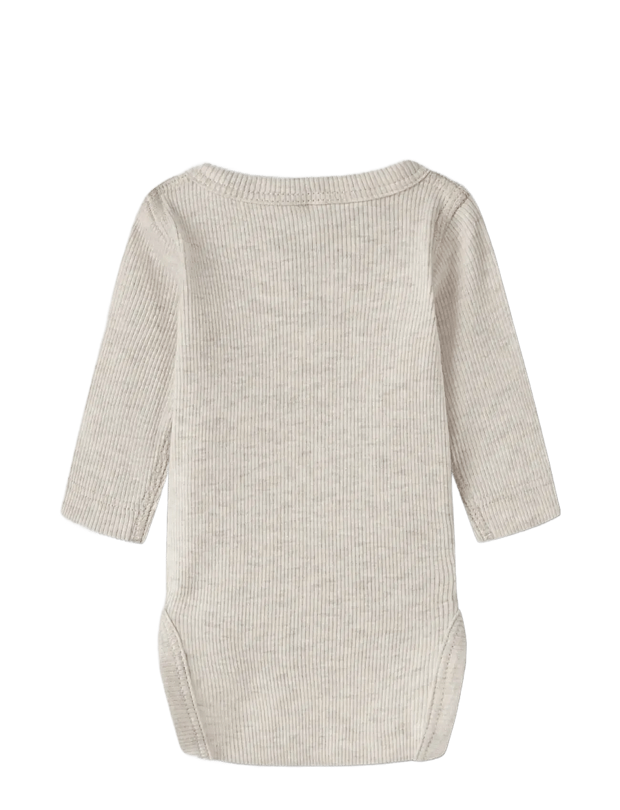 name it - NBNWILKAB LS WRAP BODY - langärmelig - peyote melange - 1