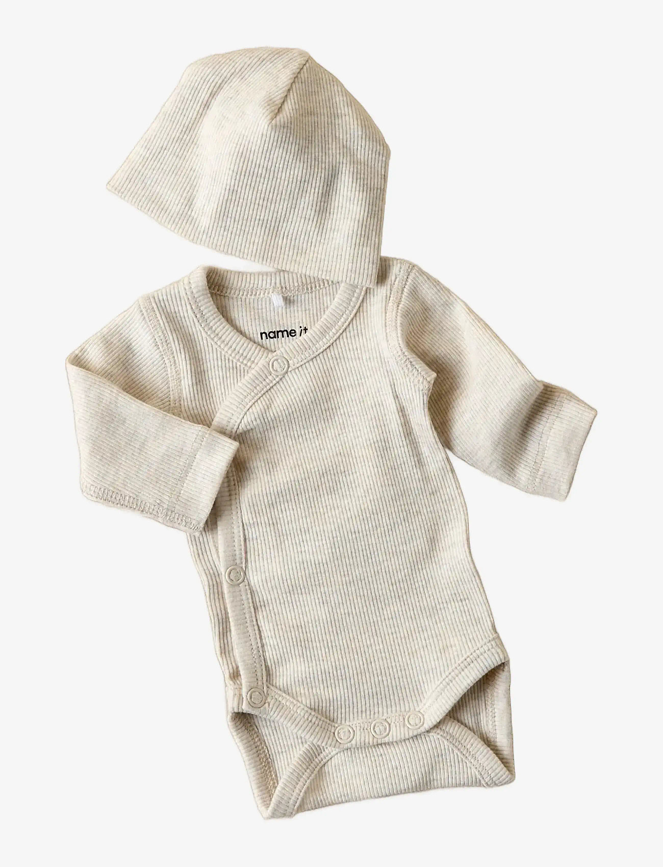 name it - NBNWILKAB LS WRAP BODY - peyote melange - 2