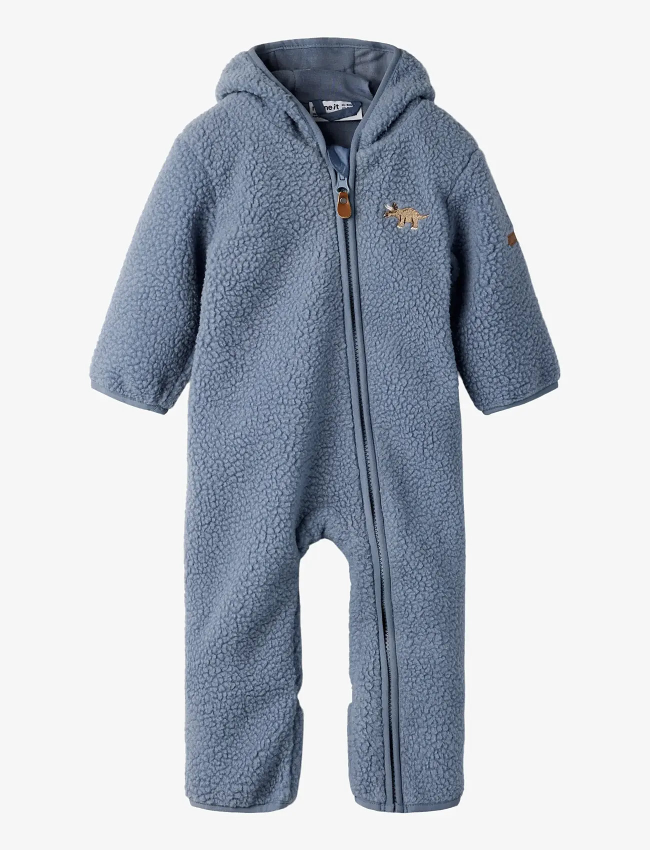 name it - NBMMALL SHERPA SUIT - fleeceoveraller - flint stone - 1