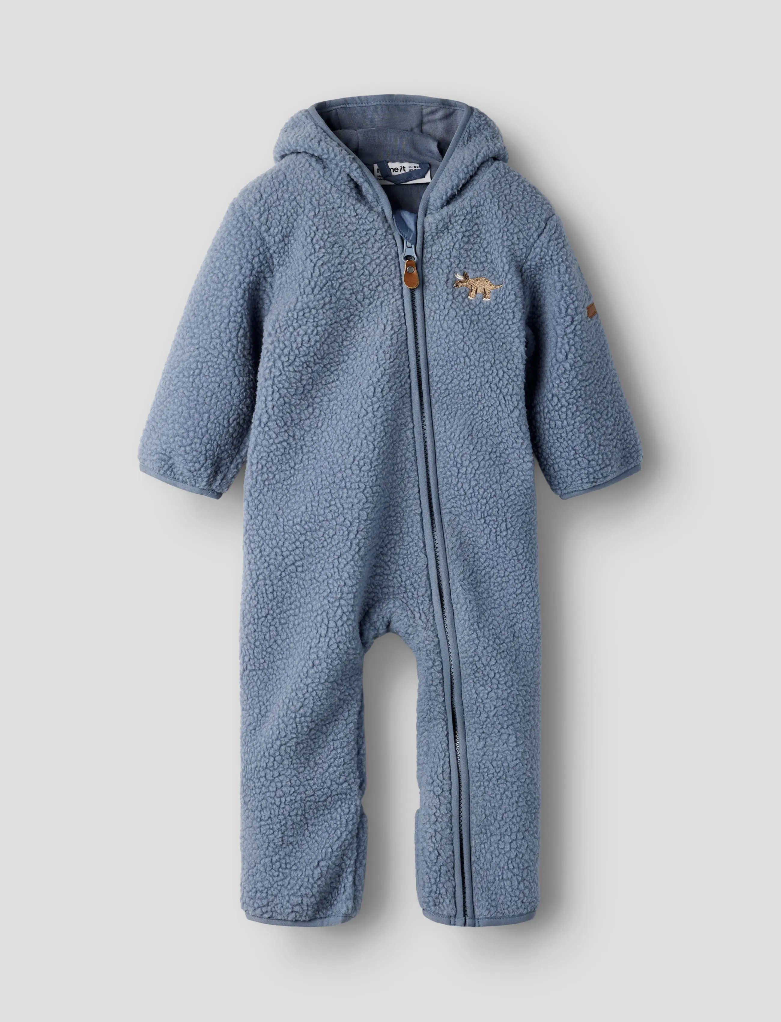 name it NBMMALL SHERPA SUIT - Kombinezoni - FLINT STONE / blue