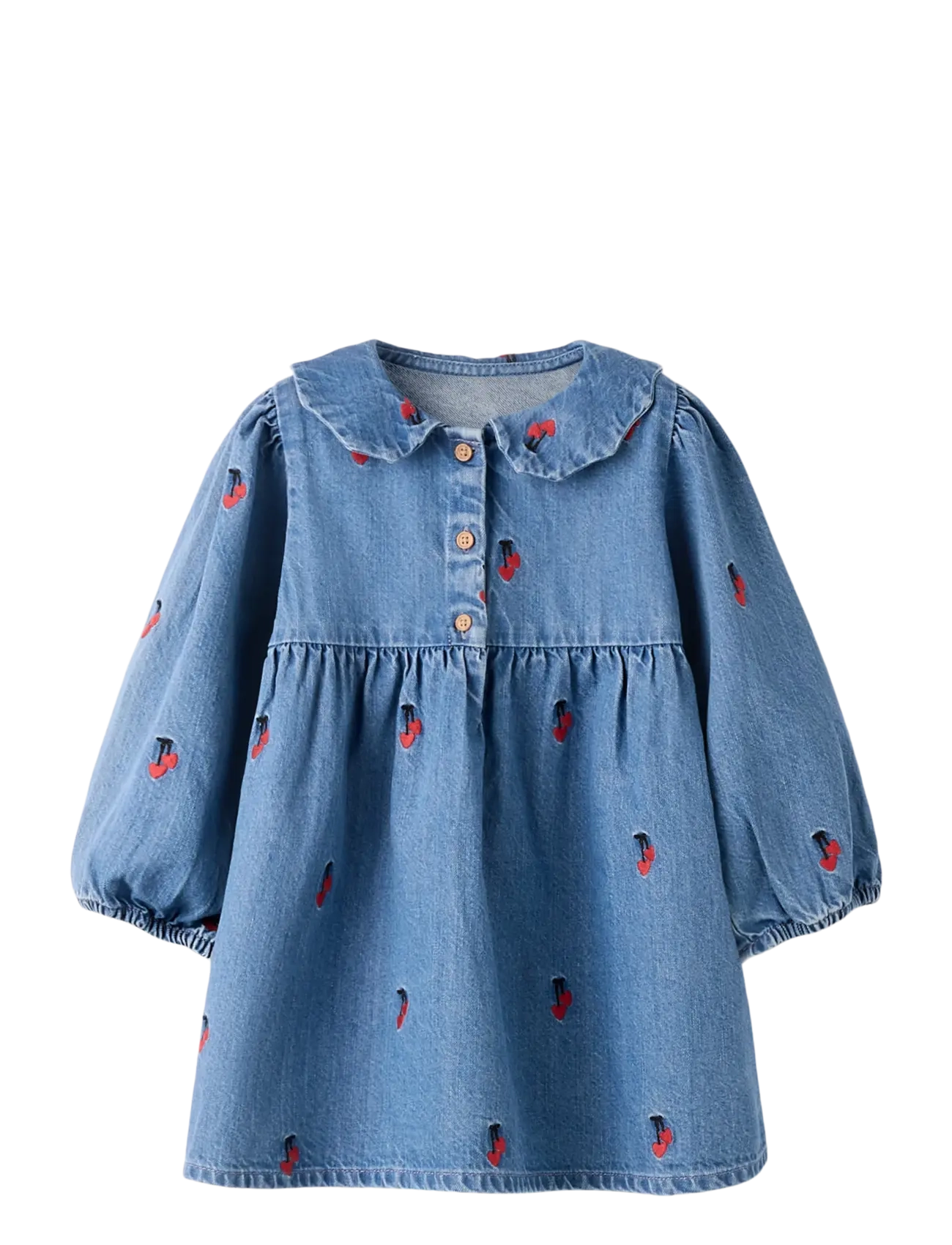 NMFTINIA LS DRESS - MEDIUM BLUE DENIM