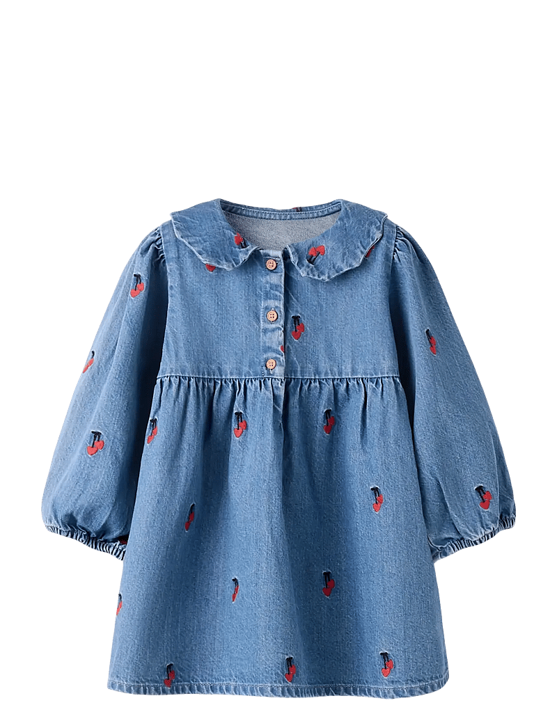 name it - NMFTINIA LS DRESS - langærmede hverdagskjoler - medium blue denim - 1