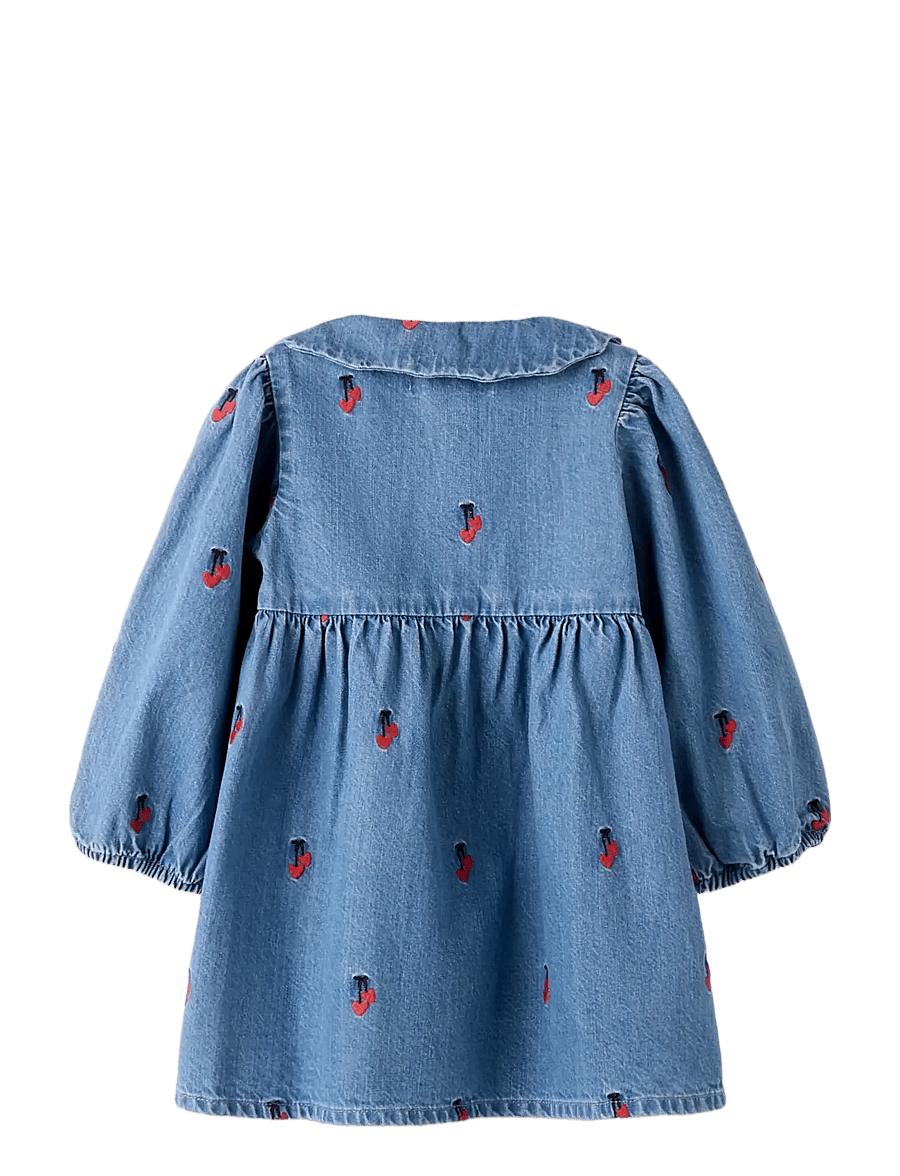 name it - NMFTINIA LS DRESS - långärmade vardagsklänningar - medium blue denim - 2