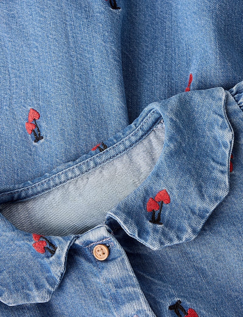 name it - NMFTINIA LS DRESS - langærmede hverdagskjoler - medium blue denim - 3