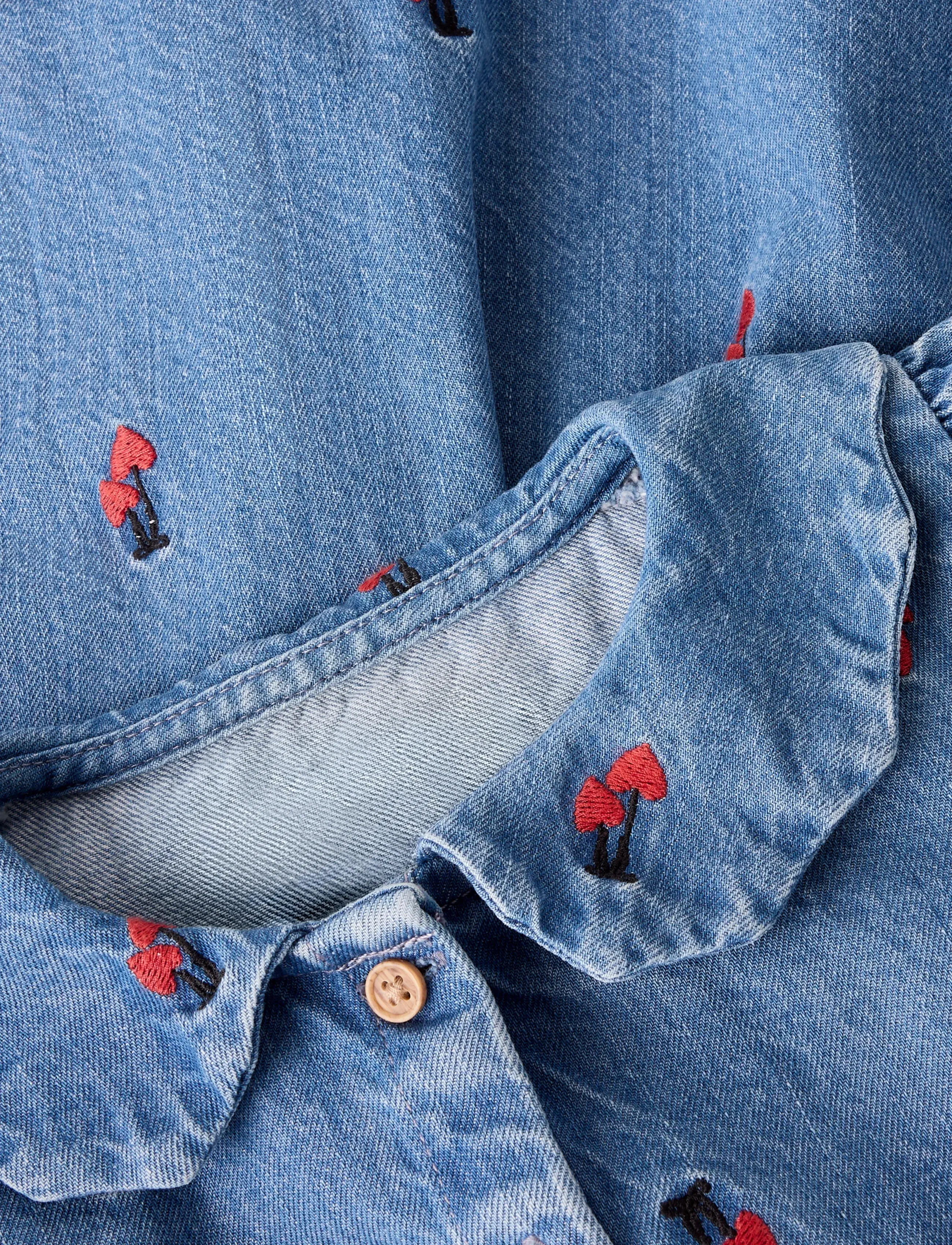 name it - NMFTINIA LS DRESS - langærmede hverdagskjoler - medium blue denim - 3