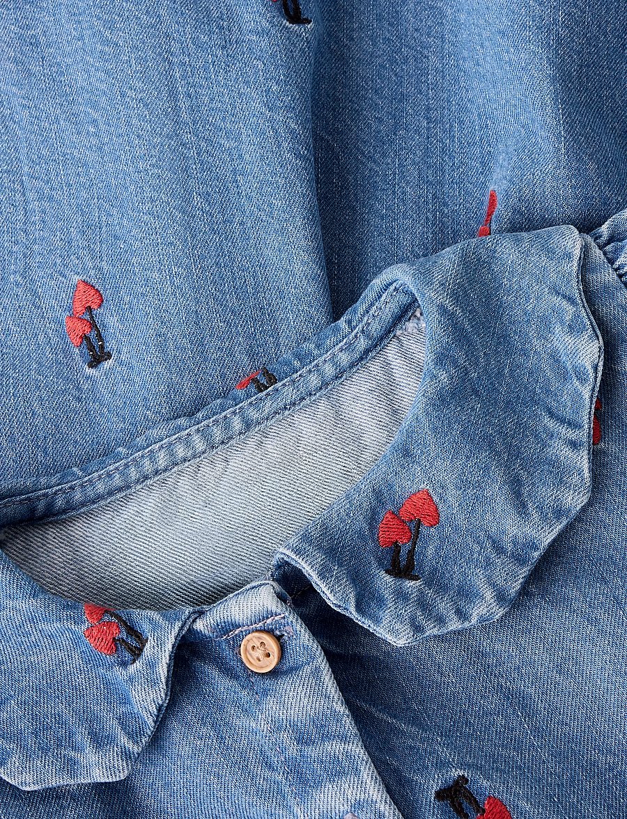 name it - NMFTINIA LS DRESS - långärmade vardagsklänningar - medium blue denim - 3