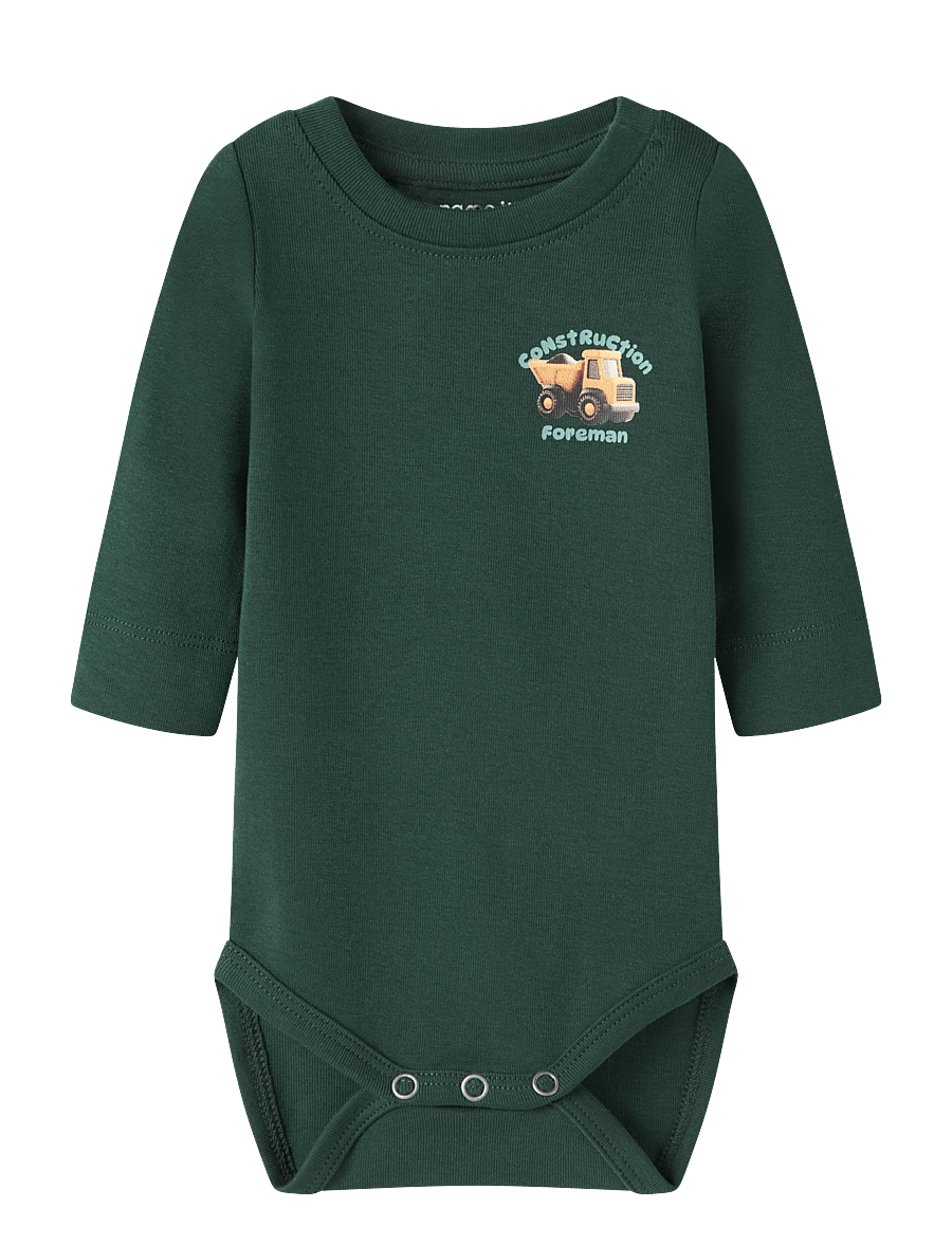 name it - NBMOZIAS LS SLIM BODY BF - långärmade bodies - pine grove - 0