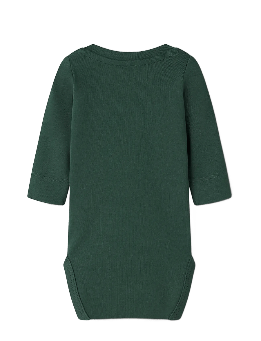 name it - NBMOZIAS LS SLIM BODY BF - långärmade bodies - pine grove - 1