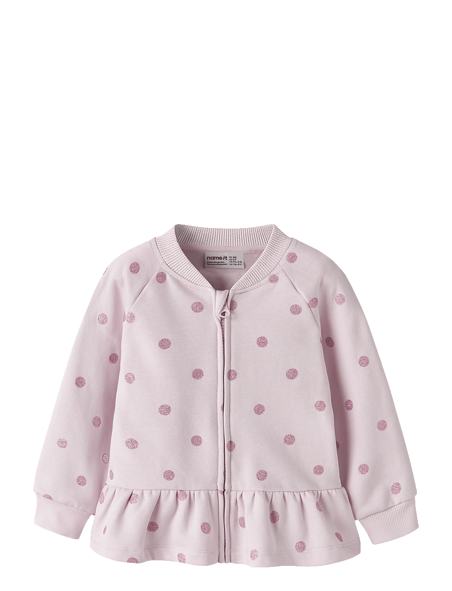 name it - NMFOVIDIA LS SWE CARD BRU BF - sweatshirts - light lilac - 0