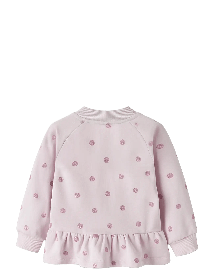 name it - NMFOVIDIA LS SWE CARD BRU BF - sweatshirts - light lilac - 1