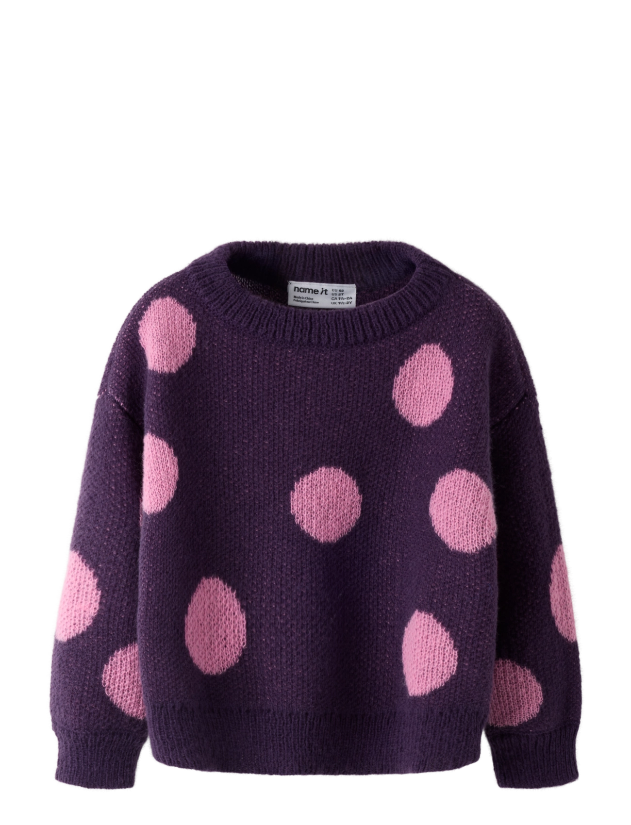 name it NMFOLISA LS KNIT BF - Kleidung - NAVY COSMOS / purple