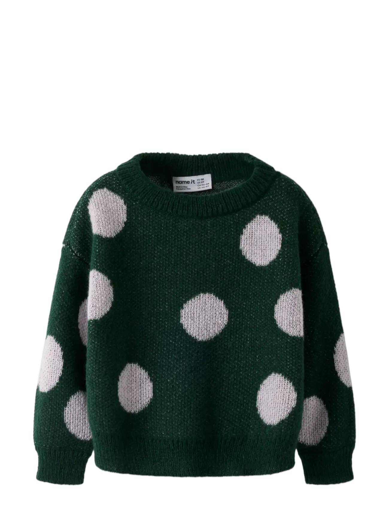 name it - NMFOLISA LS KNIT BF - trøjer - pine grove - 2