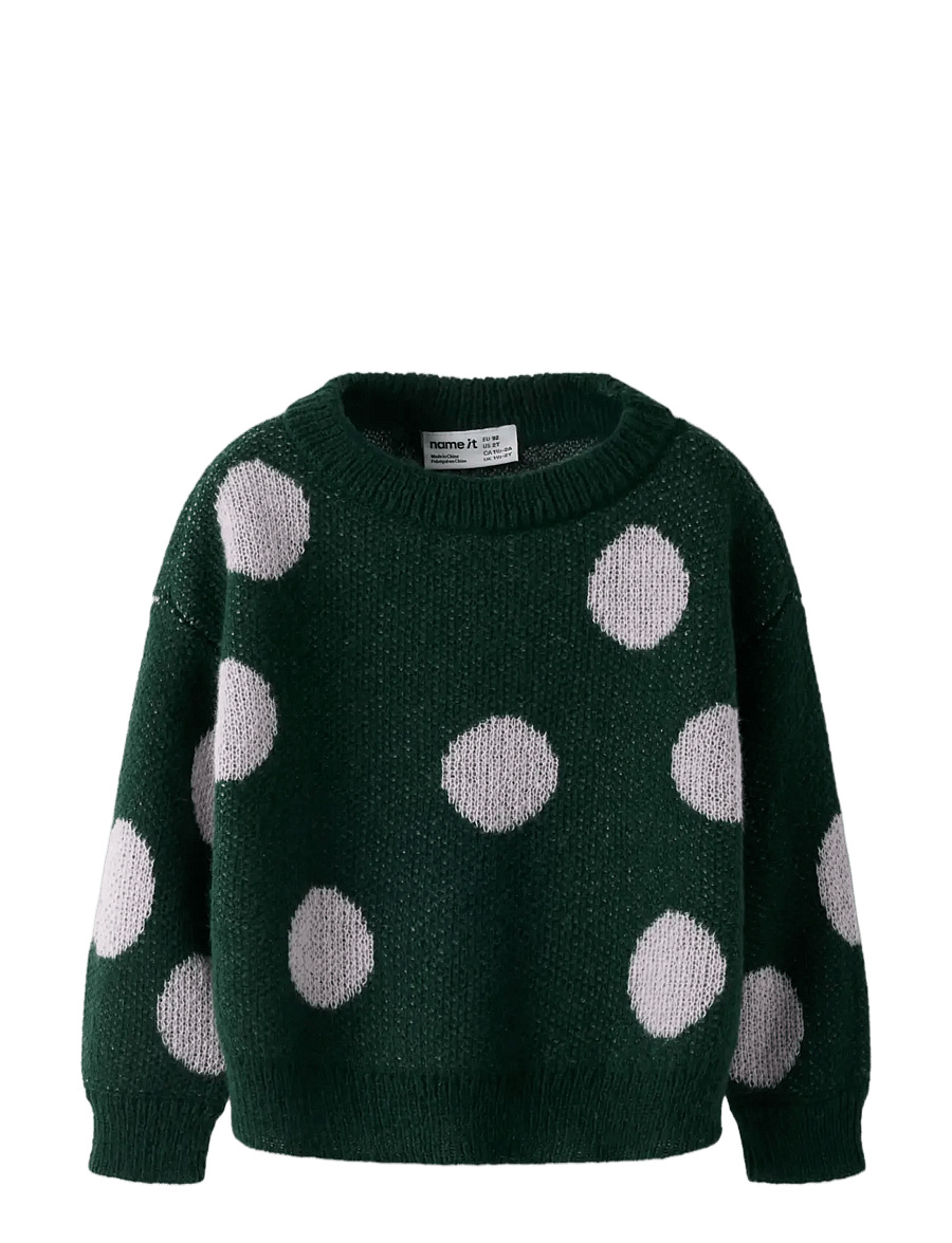 name it - NMFOLISA LS KNIT BF - trøjer - pine grove - 2
