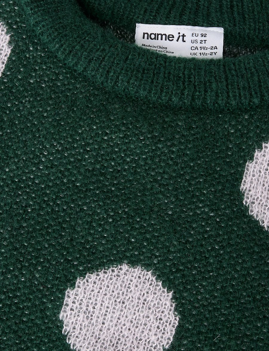 name it - NMFOLISA LS KNIT BF - trøjer - pine grove - 3