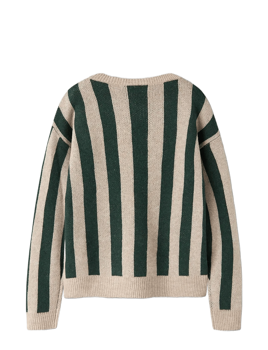 name it - NKMOLENS LS LOOSE KNIT BF - pullover - pine grove - 1