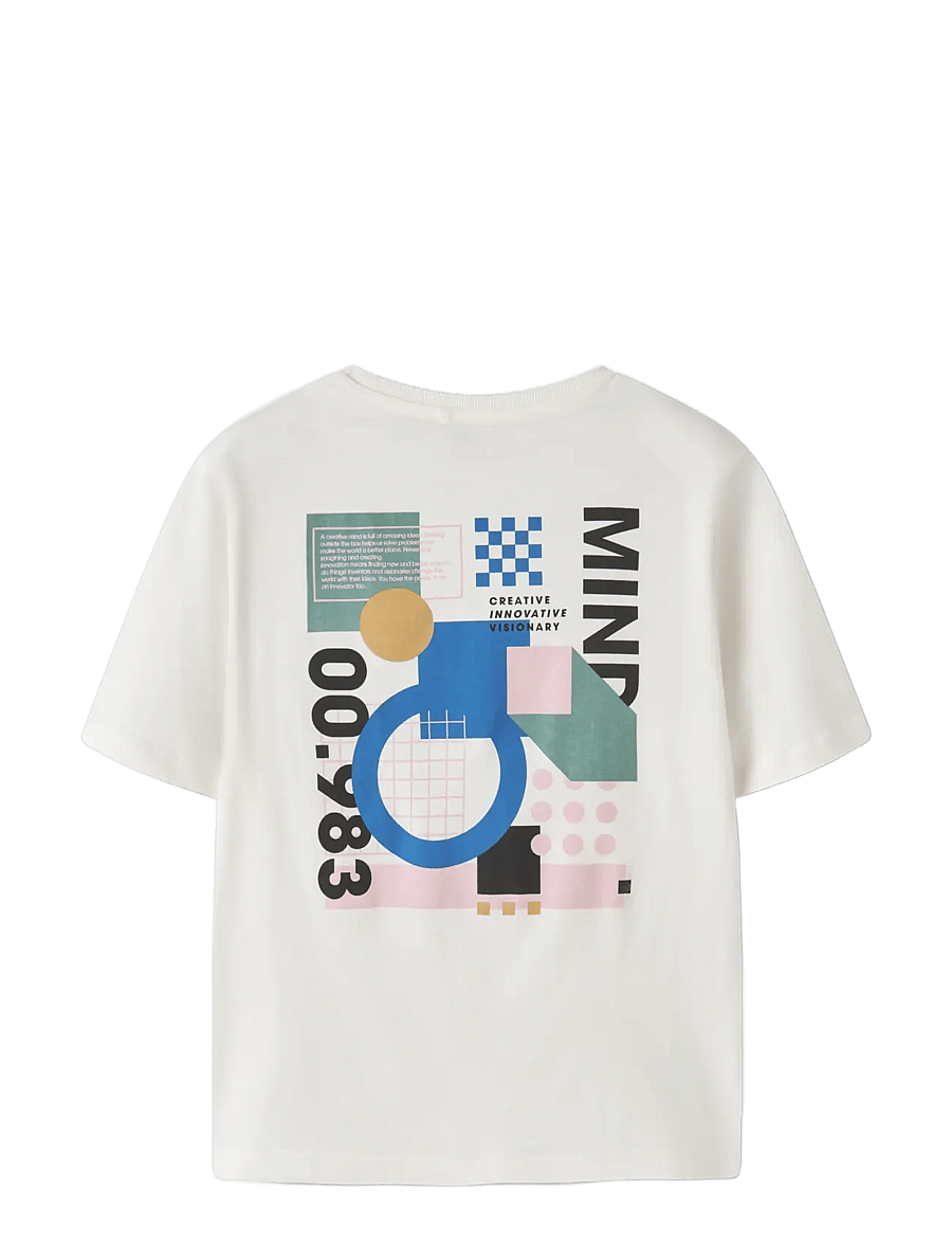 name it - NKMOHANNES SS NREG TOP BF - kortärmade t-shirts - cloud dancer - 1