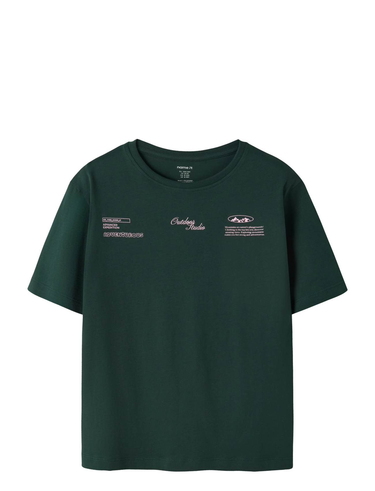 name it NKMOHANNES SS NREG TOP BF - Name it - PINE GROVE / green