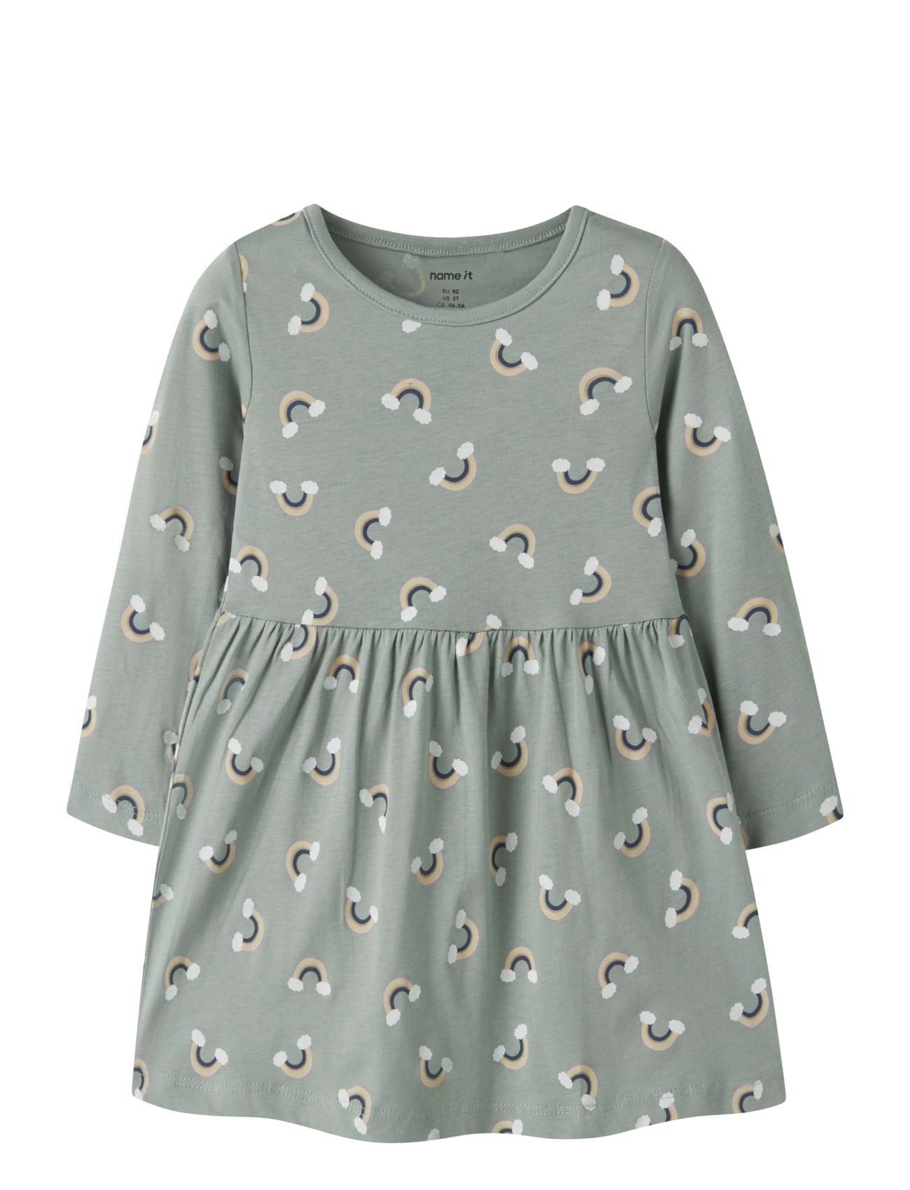 name it NMFVILISA LS DRESS - Kläder - GREEN MILIEU / green