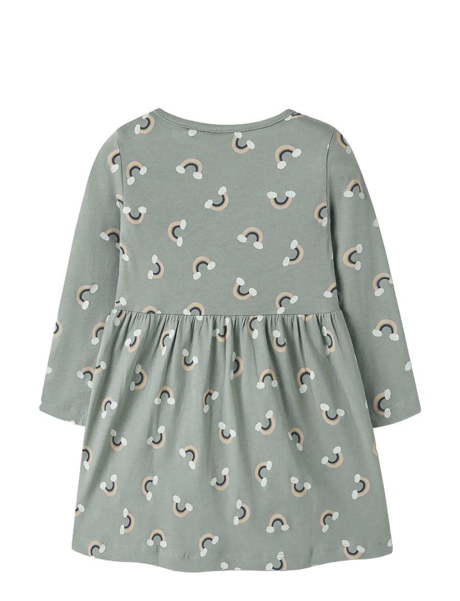 name it - NMFVILISA LS DRESS - green milieu - 1
