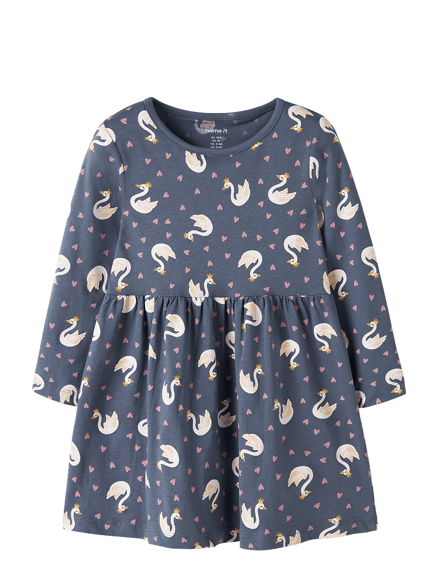 name it - NMFVILISA LS DRESS - vintage indigo - 0
