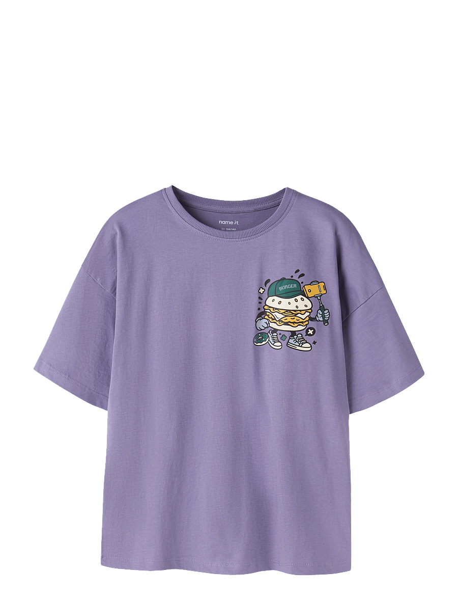 name it - NKMOTTO SS EXP TOP BOX PS - lyhythihaiset t-paidat - purple haze - 0