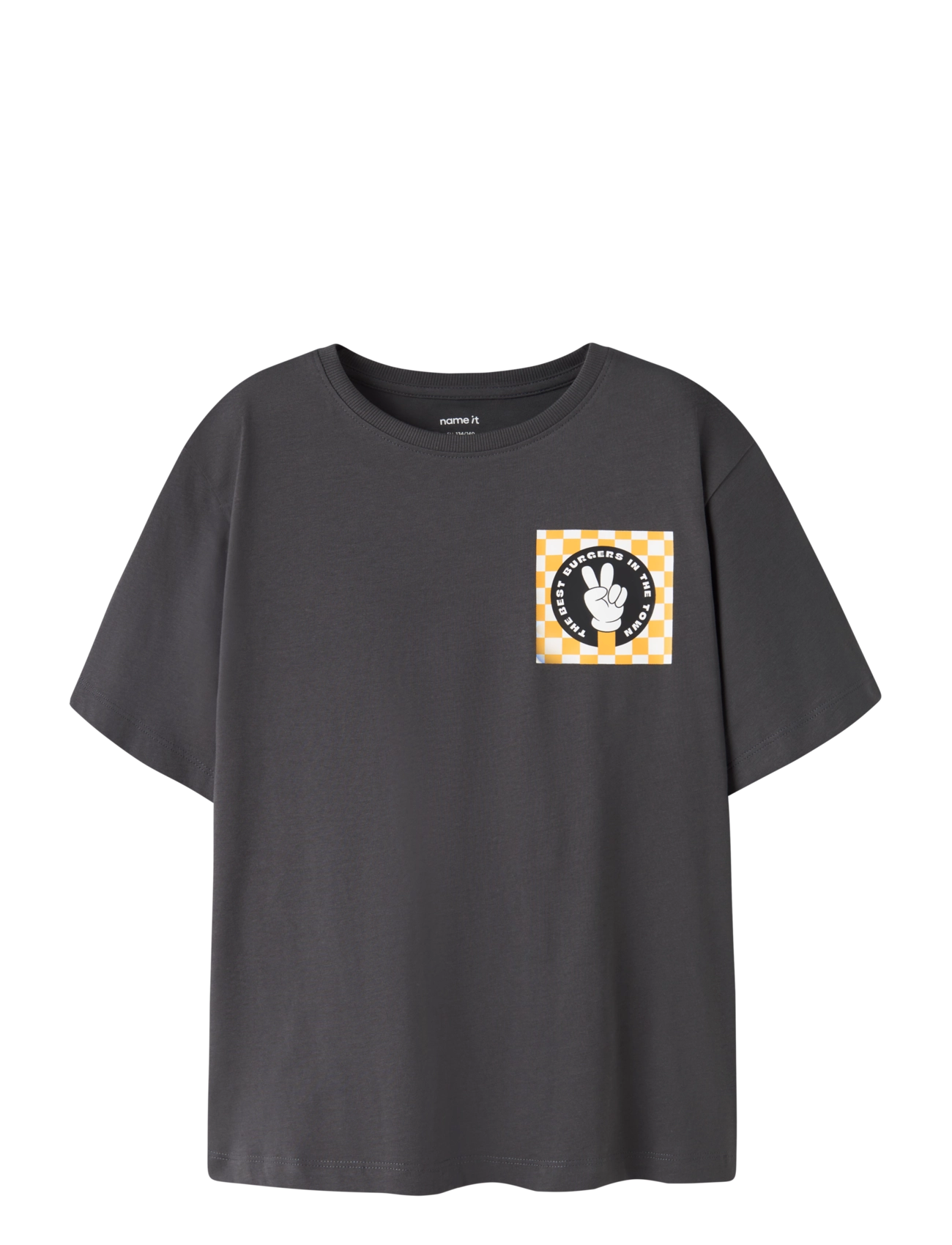 name it NKMOLAFF SS NREG TOP BOX PS - Neuheiten - ASPHALT / grey
