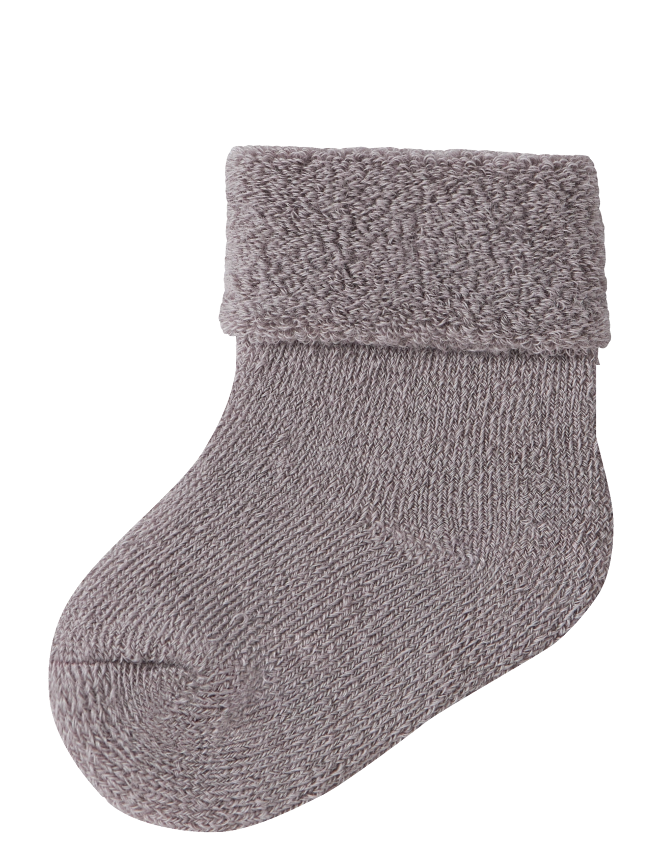 name it NBNWAKSI WOOL TERRY SOCK TURNDOWN - Bebisstrumpor - SATELLITE / grey