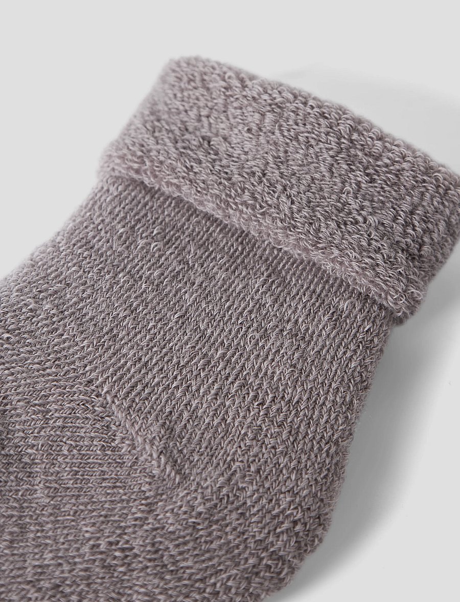 name it - NBNWAKSI WOOL TERRY SOCK TURNDOWN - satellite - 1