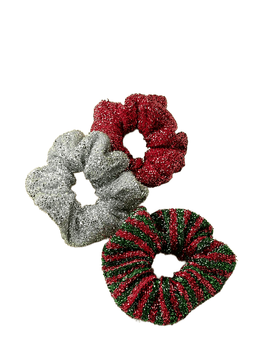 name it - NKFRIGLITTER SCRUNCHIE - hårbånd og hårsnore - red dahlia - 2