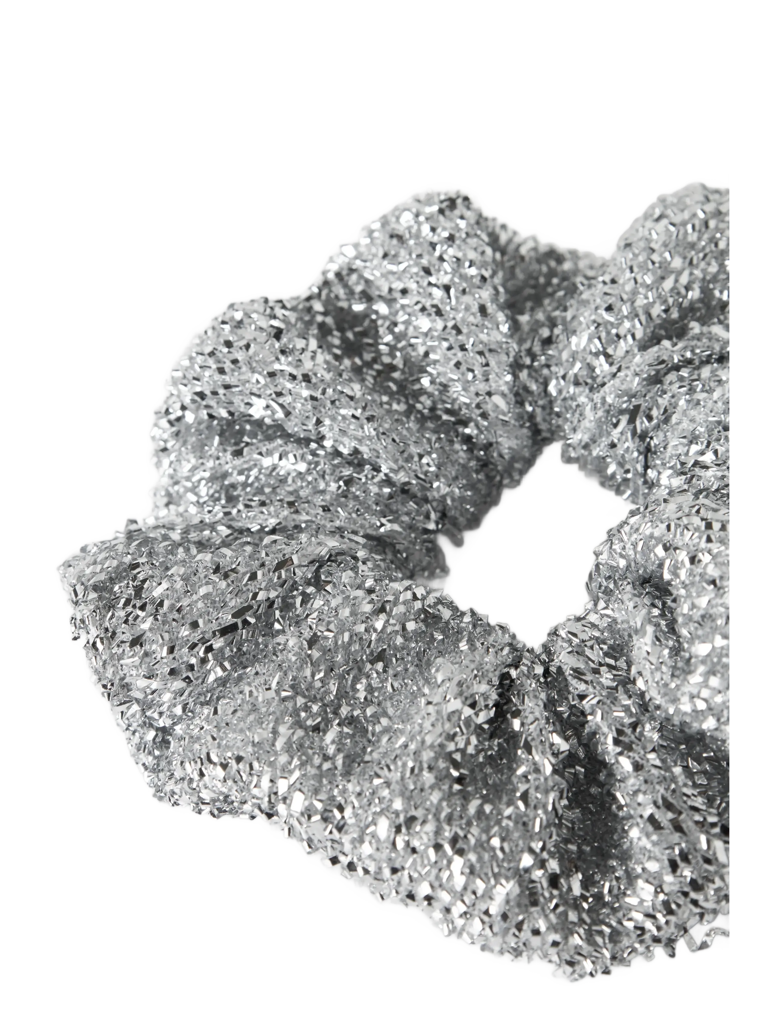name it - NKFRIGLITTER SCRUNCHIE - hårbånd og hårsnore - silver - 2