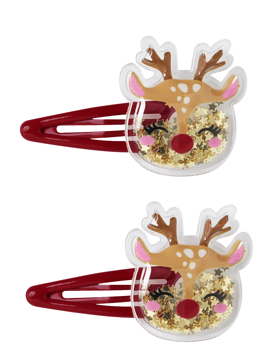name it - NMFRIFETTI 2P HAIRCLIP - hårspænder - red dahlia - 0